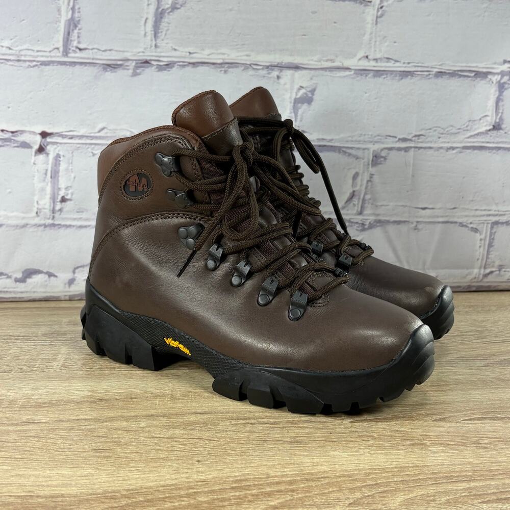 Merrell Summit II Brown Leather Retro Hiking Boots Women's Size 6.5 Vibram